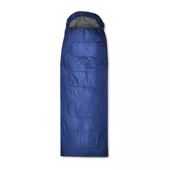 CAMPUS Cougar 150 - niebieski - klasyczny śpiwór turystyczny z kapturem