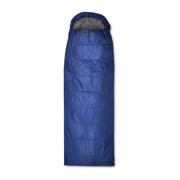 CAMPUS Cougar 150 - niebieski - klasyczny śpiwór turystyczny z kapturem