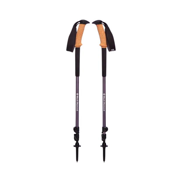 Black Diamond kije trekkingowe Trail Ergo Cork w kolorze granitowym (szarym)