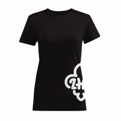 Koszulka z logo ZHP na boku - damska - czarna
