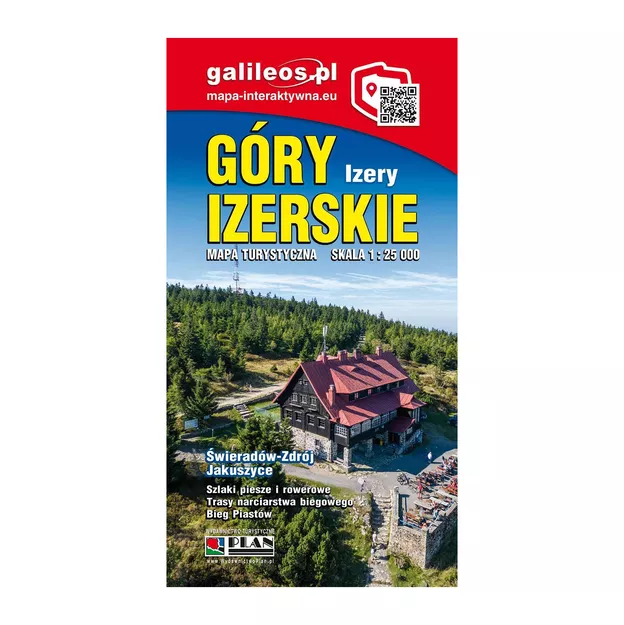 GALILEOS Mapa turystyczna - Góry Izerskie - laminowana