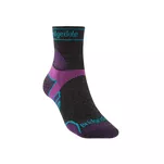 BRIDGEDALE Trail Run Ultra Light T2 Merino Sport - 3/4 Crew - charcoal/purple - damskie skarpety biegowe - 4