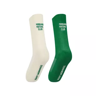 MANY MORNINGS - Matcha Club - kolorowe skarpetki sportowe