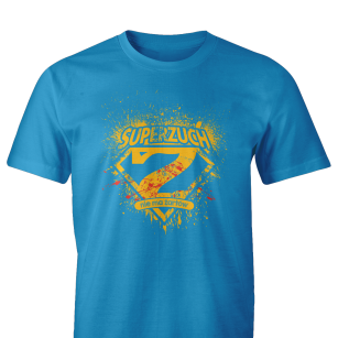 Koszulka t-shirt Super Zuch - niebieska męska