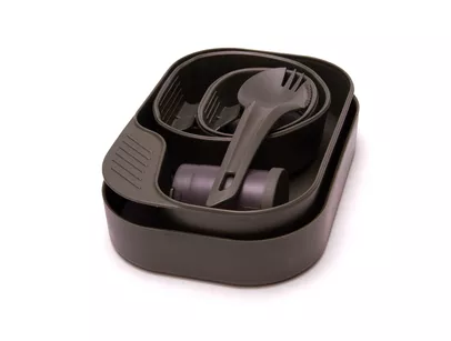 WILDO The Camp-A-Box Complete - Lime/Dark Grey - zestaw naczyń na biwak / menażka