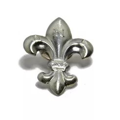 Lilijka harcerska ZHR na zatrzask srebrna
