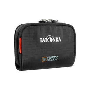 TATONKA Plain Wallet RFID B - black - prosty portfel na zamek