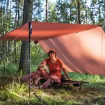 LESOVIK Groza Ultralight - Terra Rosa - płachta turystyczna - tarp do hamaka - 3