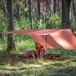 LESOVIK Groza Ultralight - Terra Rosa - płachta turystyczna - tarp do hamaka - 4