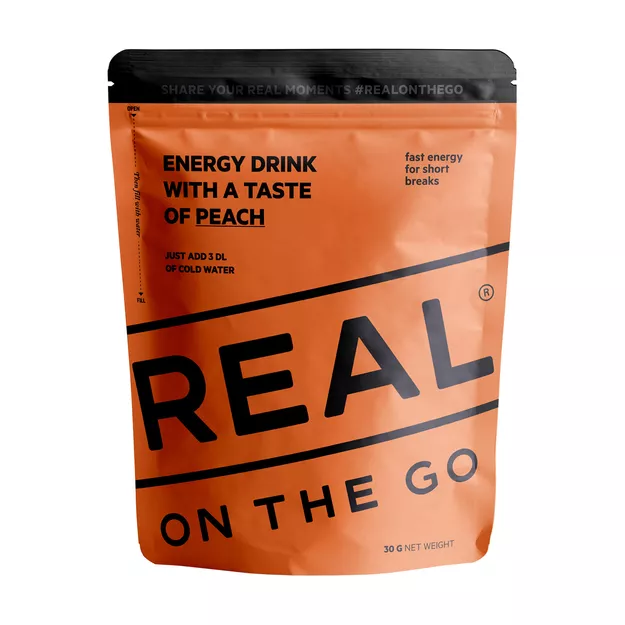 REAL On The Go Energy Drink - Napój energetyczny - brzoskwiniowy