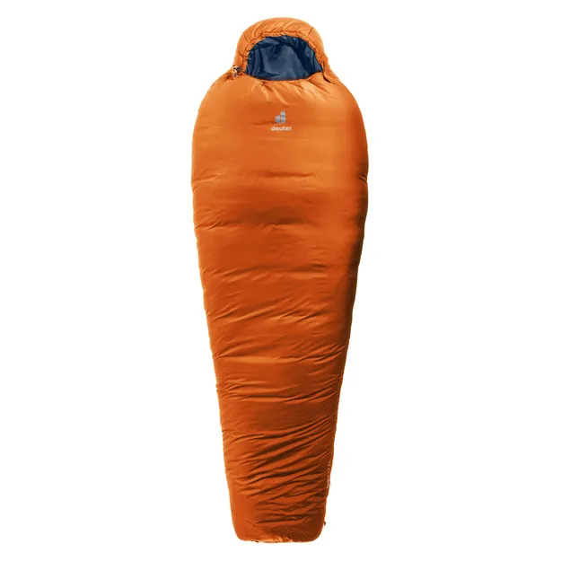 DEUTER Orbit -5 st. EL - Śpiwór 3-sezonowy dla wysokich osób - chestnut-sage