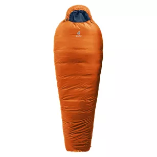DEUTER Orbit -5 st. EL - Śpiwór 3-sezonowy dla wysokich osób - chestnut-ink