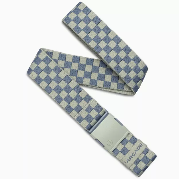 ARCADE Check (3,9 cm) - elastyczny pasek do spodni - Sky/Sage