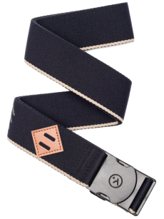 ARCADE Blackwood (3,8 cm) black/khaki - Pasek elastyczny pasek do spodni