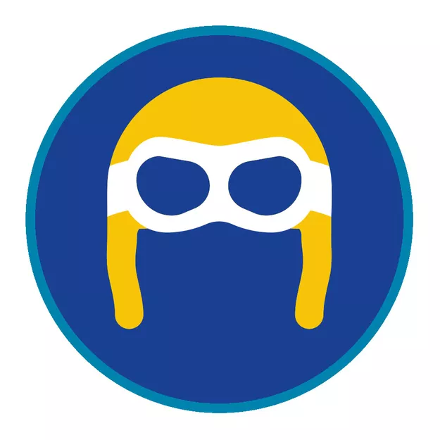 Sprawność harcerska Lotnik samolotowy / Lotniczka samolotowa - niebieskie obszycie - reforma SIM - System Identyfikacji Metodycznej