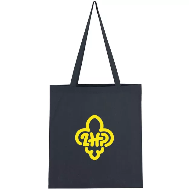 Torba bawełniana z logo ZHP - granatowa/żółta