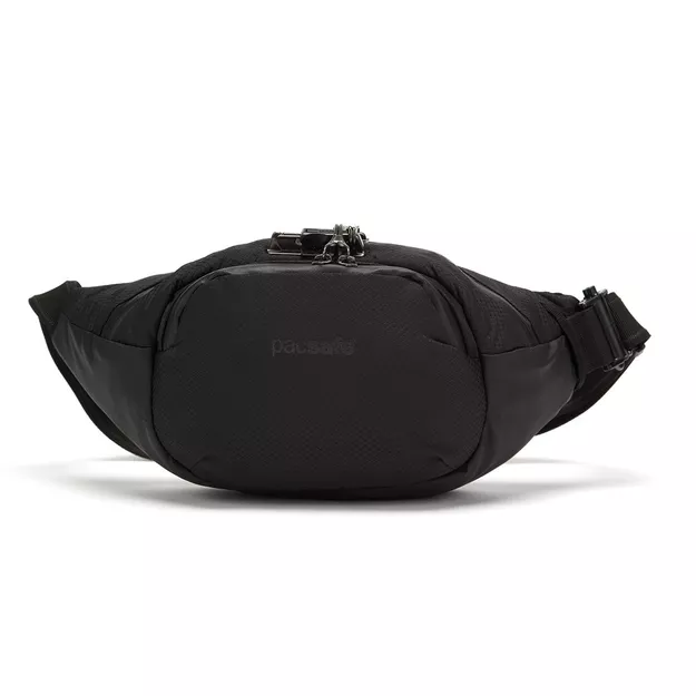 PacSafe Vennturesafe X Black - saszetka nerka antykradzieżowa