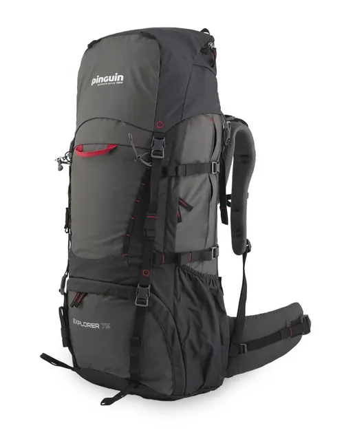 PINGUIN Explorer 75 Black - duży plecak trekkingowy