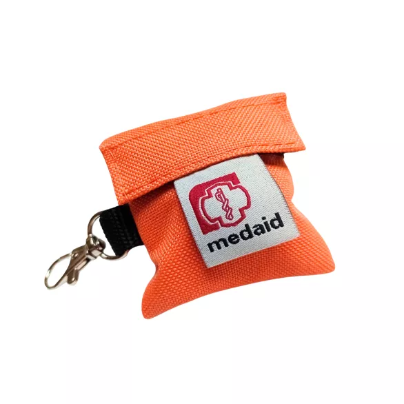 MEDAID Mini apteczka kieszonkowa brelok ratunkowy z wyposażeniem - pomarańczowy
