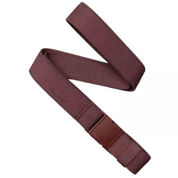 ARCADE Atlas Slim Belt - Burgundy - Wąski elastyczny pasek do spodni