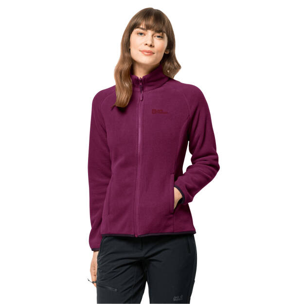 JACK WOLFSKIN Moonrise Women FZ - wild berry - damska kurtka polarowa