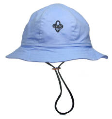 Błękitny kapelusz zuchowy z logo ZHP