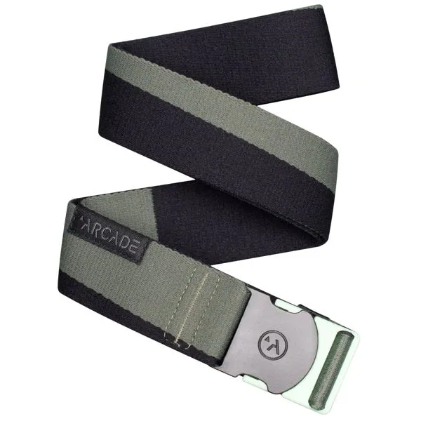 Pasek ARCADE Ranger (3,9 cm) ivy mint / color block - elastyczny pasek do spodni