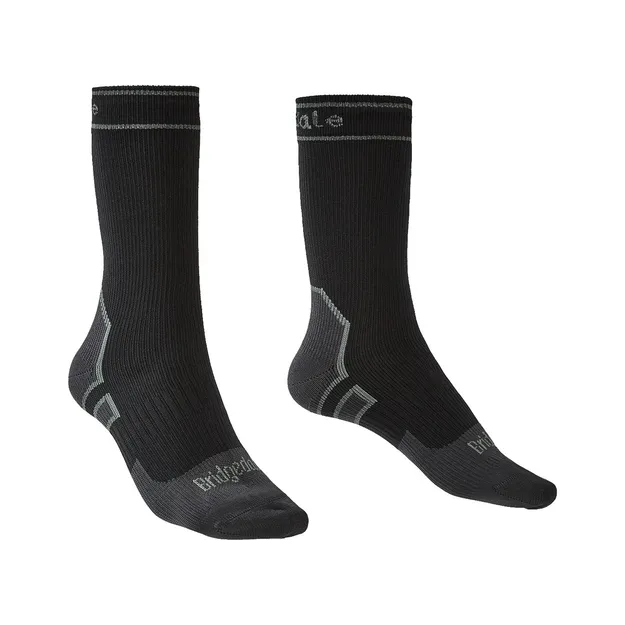 BRIDGEDALE Stormsock Lightweight Boot - Black - skarpety unisex wodoodporne