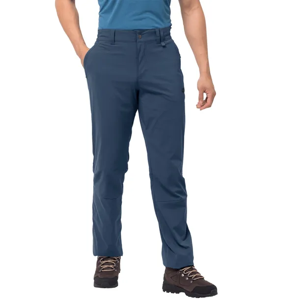 JACK WOLFSKIN Activate Light Men - thunder blue - Lekkie spodnie softshellowe męskie