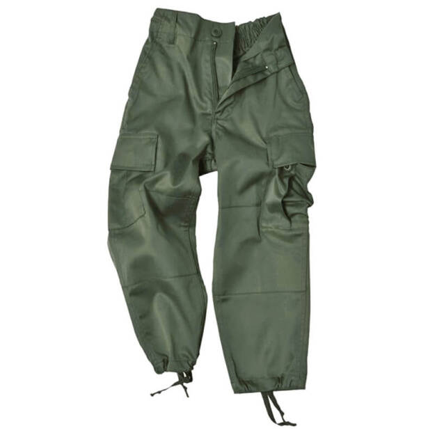 MIL-TEC BDU zielone - Dziecięce spodnie mundurowe bojówki 
