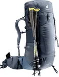 DEUTER Aircontact Lite 40+10 - black-marine - lekki plecak turystyczny