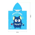 NILS AQUA NAR20 Ręcznik kąpielowy dla dzieci ponczo - monster - 4