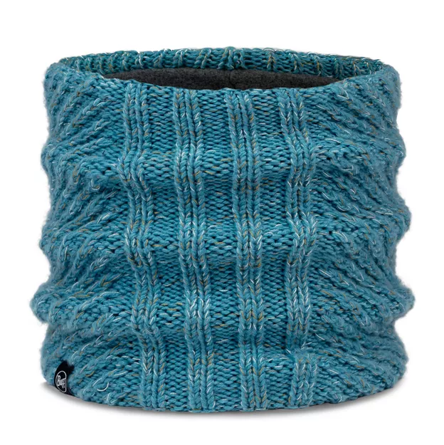 BUFF Bandana Knitted & Fleece Neckwarmer Akna - ciepły komin - Tourmaline