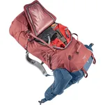 DEUTER Aircontact X 70+15 SL - redwood-ink - duży plecak wyprawowy / plecak turystyczny dla kobiet