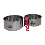 ALPINUS Jukatan - menażka stalowa 4-częściowa - turystyczna i harcerska - 2