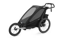 THULE Chariot Sport 1 - przyczepka rowerowa + wózek biegowy + wózek spacerowy - Midnight Black