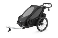 THULE Chariot Sport 1 - przyczepka rowerowa + wózek biegowy + wózek spacerowy - Midnight Black