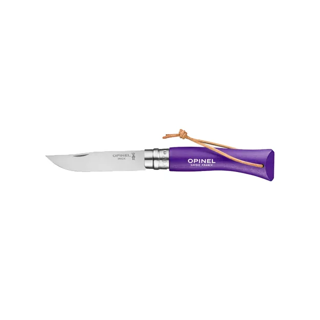 OPINEL Colorama Violet N°07 - składany nóż z rzemykiem