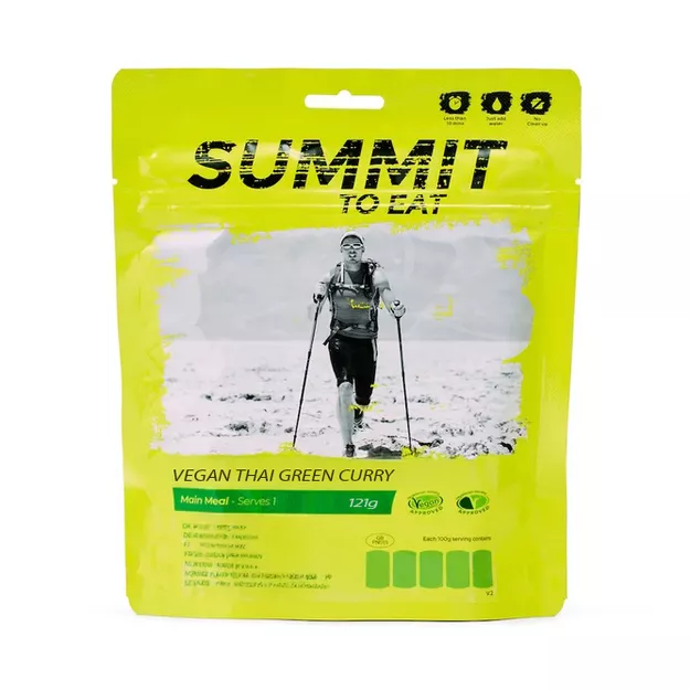 SUMMIT TO EAT Wegańskie zielone curry z ryżem - danie liofilizowane - 121 g