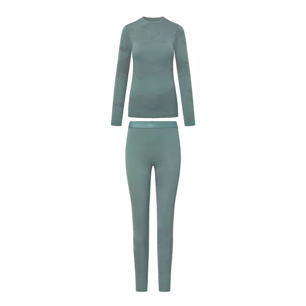 VIKING Damska bielizna termoaktywna Gasher Lady Merino Set - zielona
