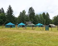 Namiot harcerski / namiot obozowy M2 - pawilon - 4,8 x 10 metrów - 2