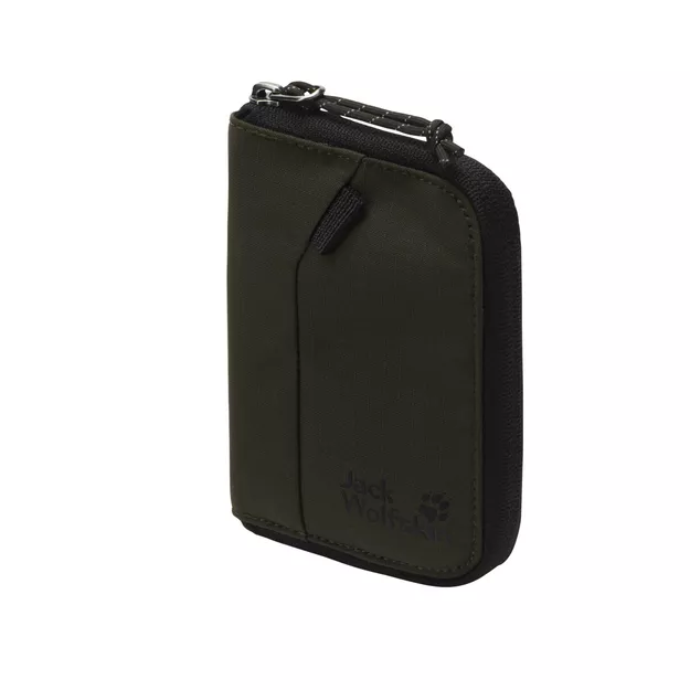 JACK WOLFSKIN Konya Wallet - Portfel składany na zamek - obsidian moss