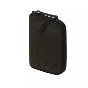JACK WOLFSKIN Konya Wallet - Portfel składany na zamek - obsidian moss