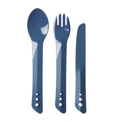 LIFEVENTURE Ellipse Camping Cutlery - Navy - zestaw sztućców turystycznych