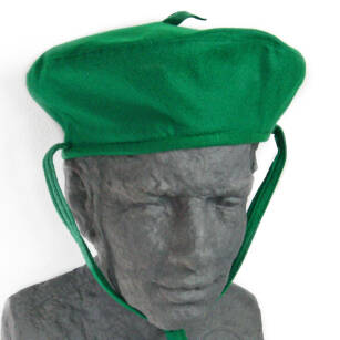 Beret zuchowy zielony jasny - czapka nakrycie głowy dla zucha