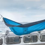 TICKET TO THE MOON Original - Aqua/Dark Grey - duży hamak turystyczny - 2