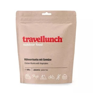 TRAVELLUNCH bezglutenowe risotto z kurczakiem - podwójna porcja - 850 g - danie liofilizowane