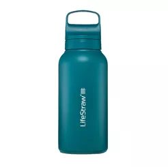 LIFESTRAW Go 2.0 - Butelka ze stali nierdzewnej z filtrem - 1000 ml - Laguna Teal