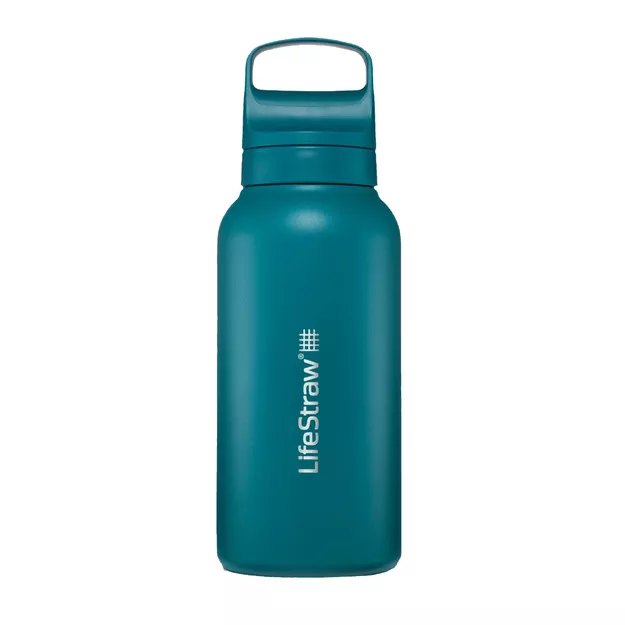 LIFESTRAW Go 2.0 - Butelka ze stali nierdzewnej z filtrem - 1000 ml - Laguna Teal