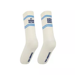 MANY MORNINGS - Scroll Routine - kolorowe skarpetki sportowe